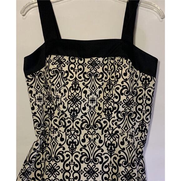 Kim Rogers NWT Signature Dress Sundress Size 12 Petite Black And White - Picture 3 of 5